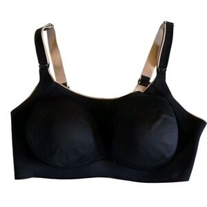 Momcozy‎ XL Nursing Bra – Hands-Free Pumping & Feeding – Black/Beige motherhood